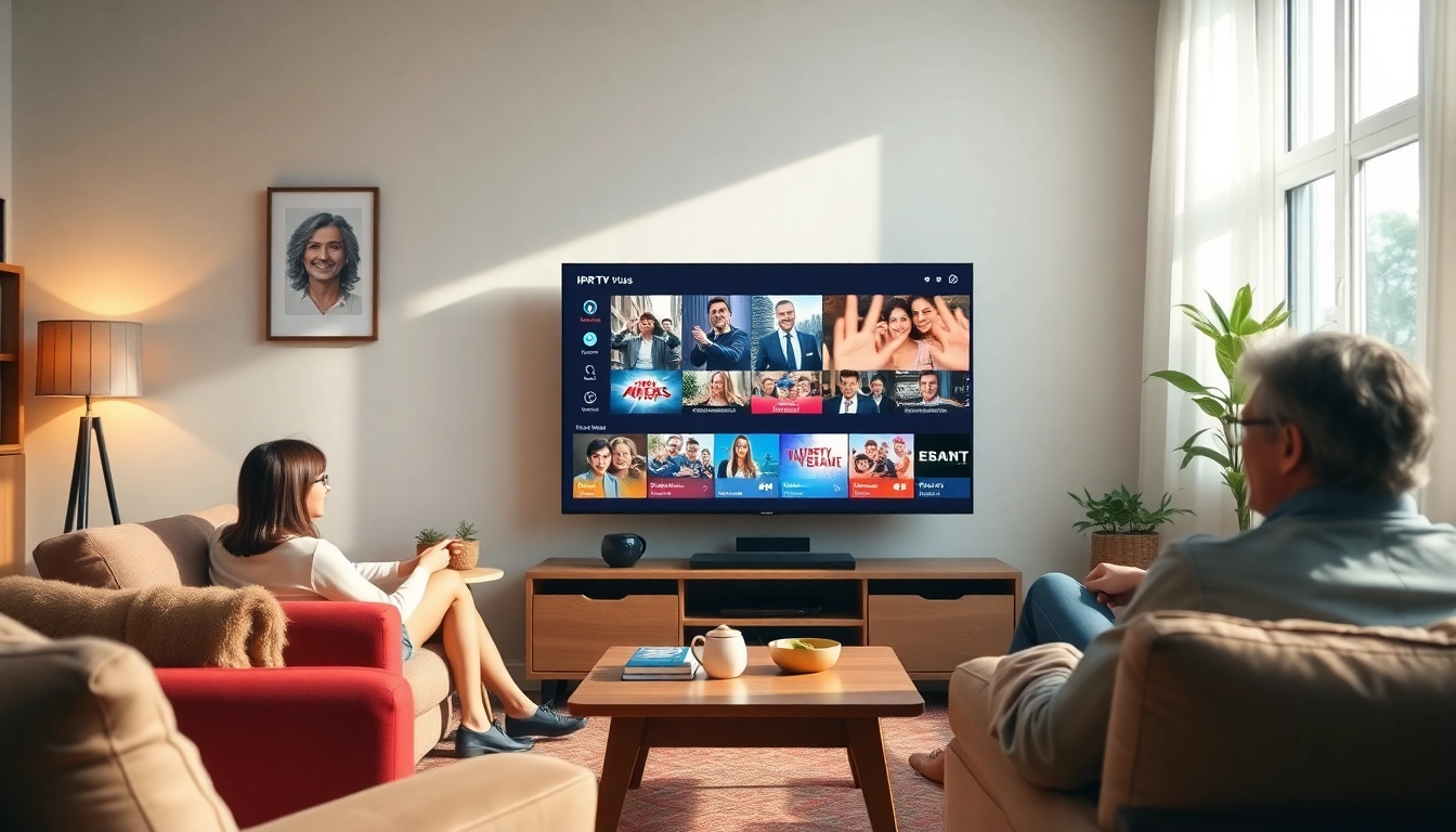 Watch diverse IPTV channels through engaging abonnement iptv options available on a smart TV.