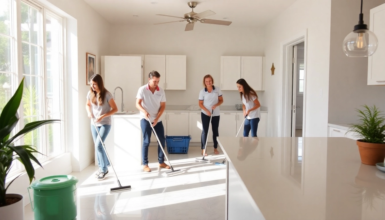 Professional cleaning company in Jacksonville refreshing a modern living space.