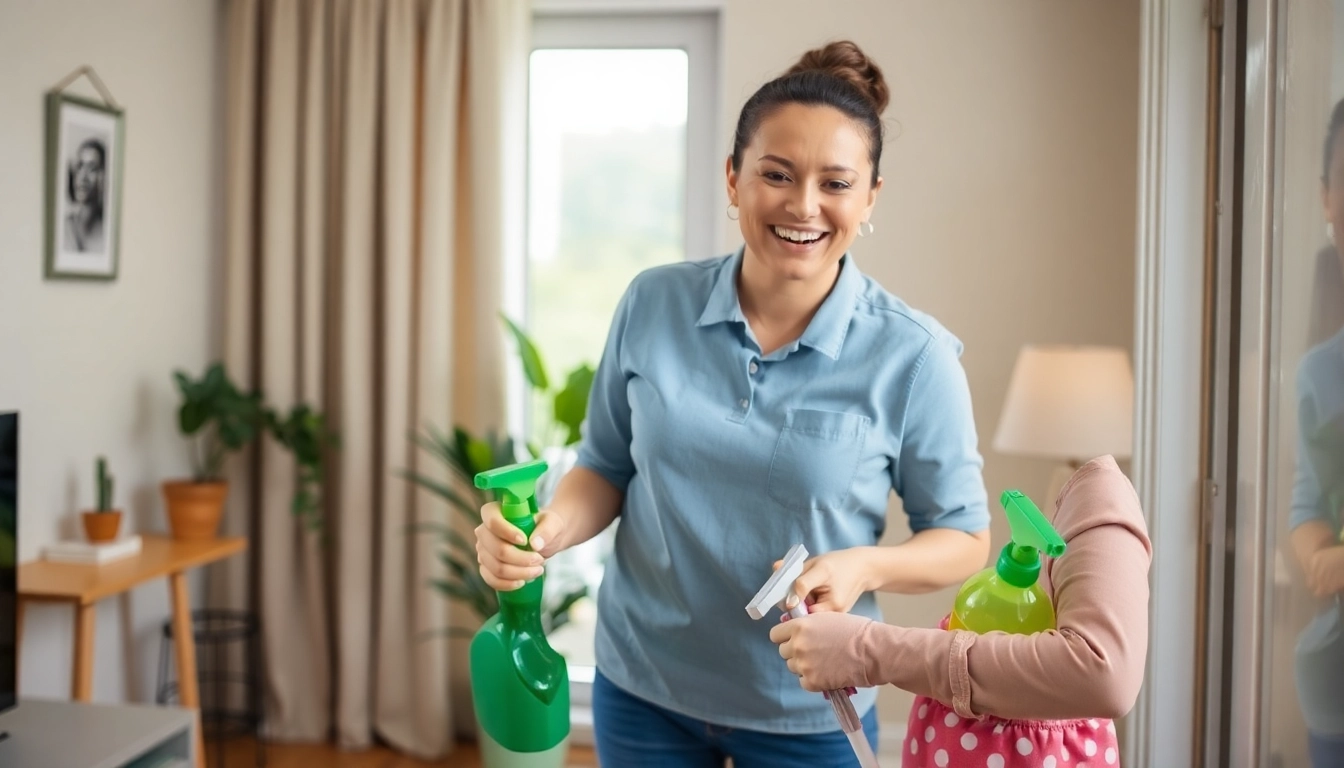 Professional bond cleaning Brisbane service in action, showcasing eco-friendly supplies and attention to detail.