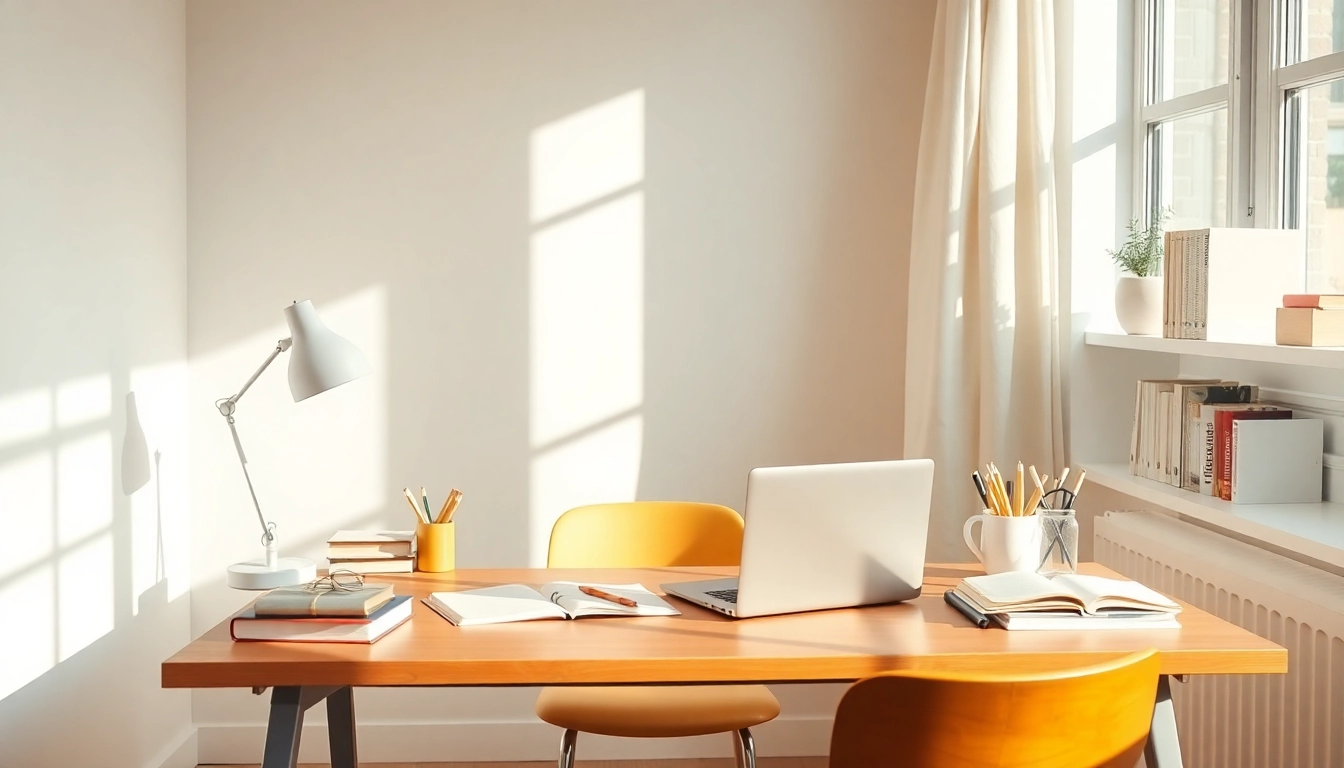 Homeworkmarket: Engaging study space showcasing a laptop and organized desk for focused learning.