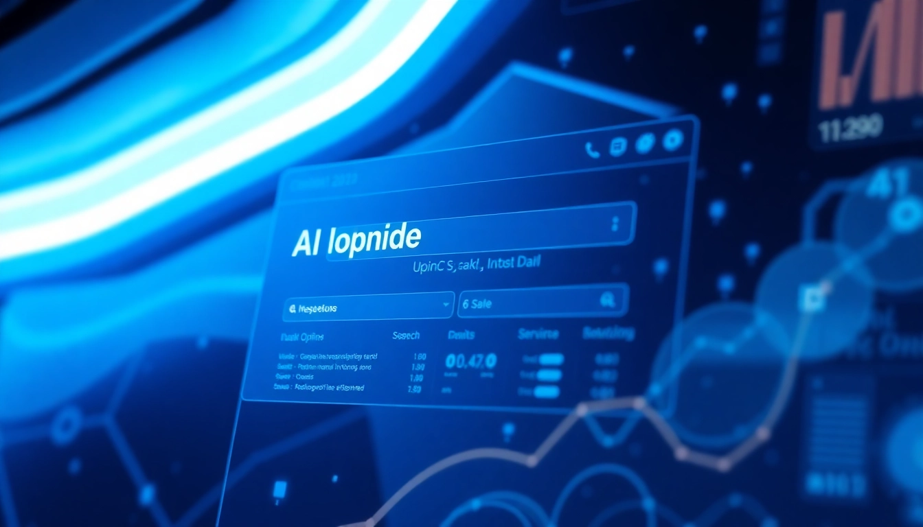 Visualize AI Opinion search through a sleek interface illustrating data analysis and digital insights.