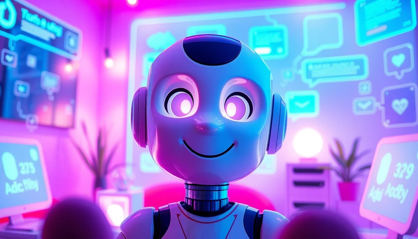 Engage in friendly AI conversations with crush onai in a cozy digital chat room.