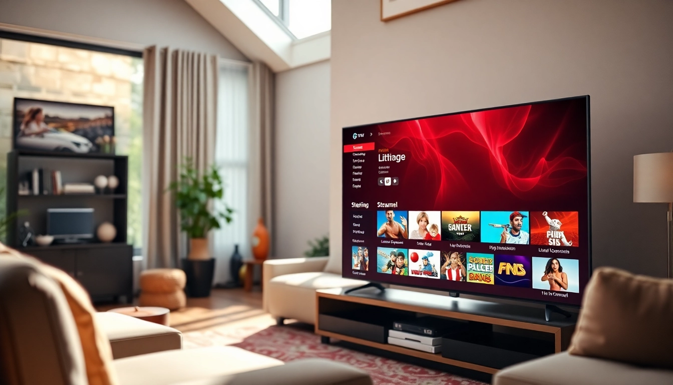 Enjoy an enticing no credit card iptv trial in a modern living room setting with vibrant streaming options.