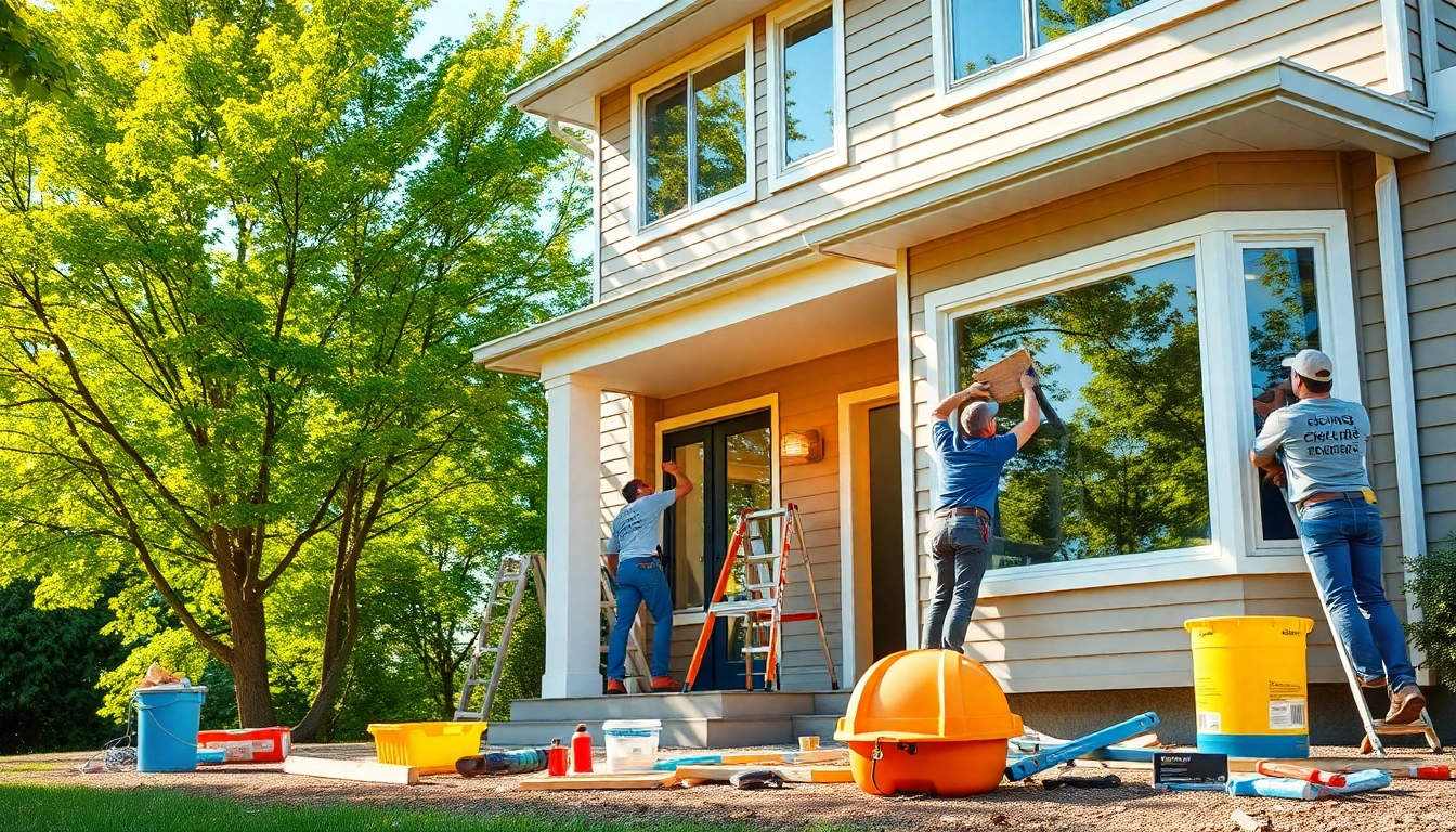 Engage in expert exterior renovation by transforming your home's facade with professional guidance and services.