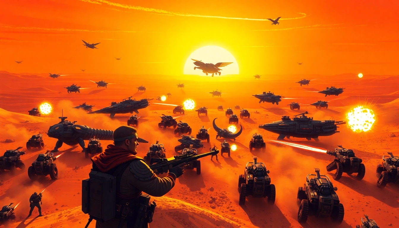 Experience the thrilling Dune 2 game battle with intense combat and iconic characters.