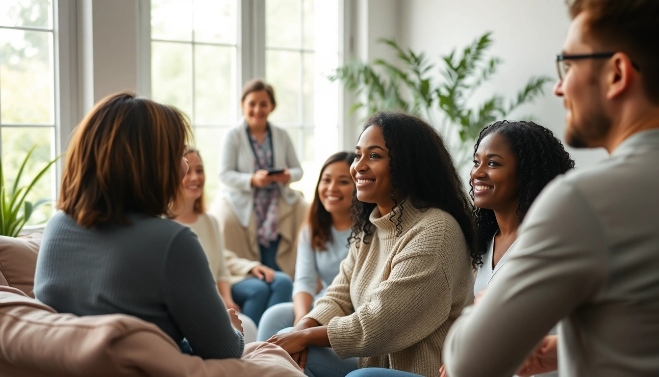 Participants engaging in a healing trauma session in a calming, supportive environment.