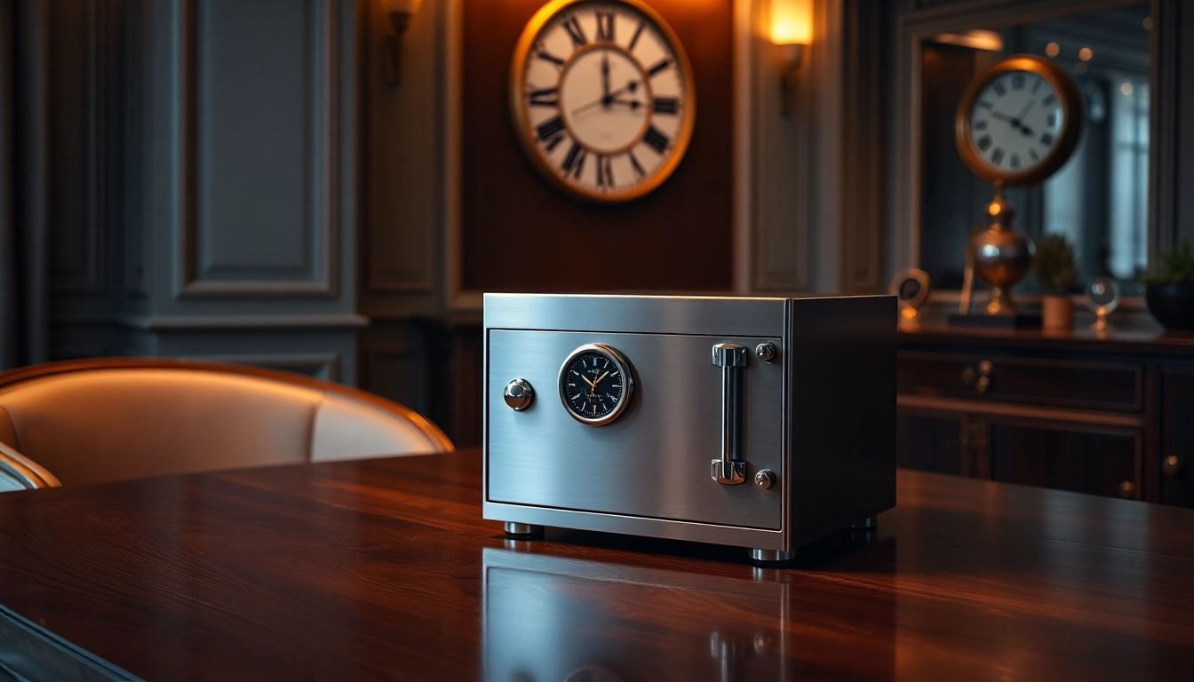 Securely storing watches in a high-end watch safe, reflecting luxury and protection.