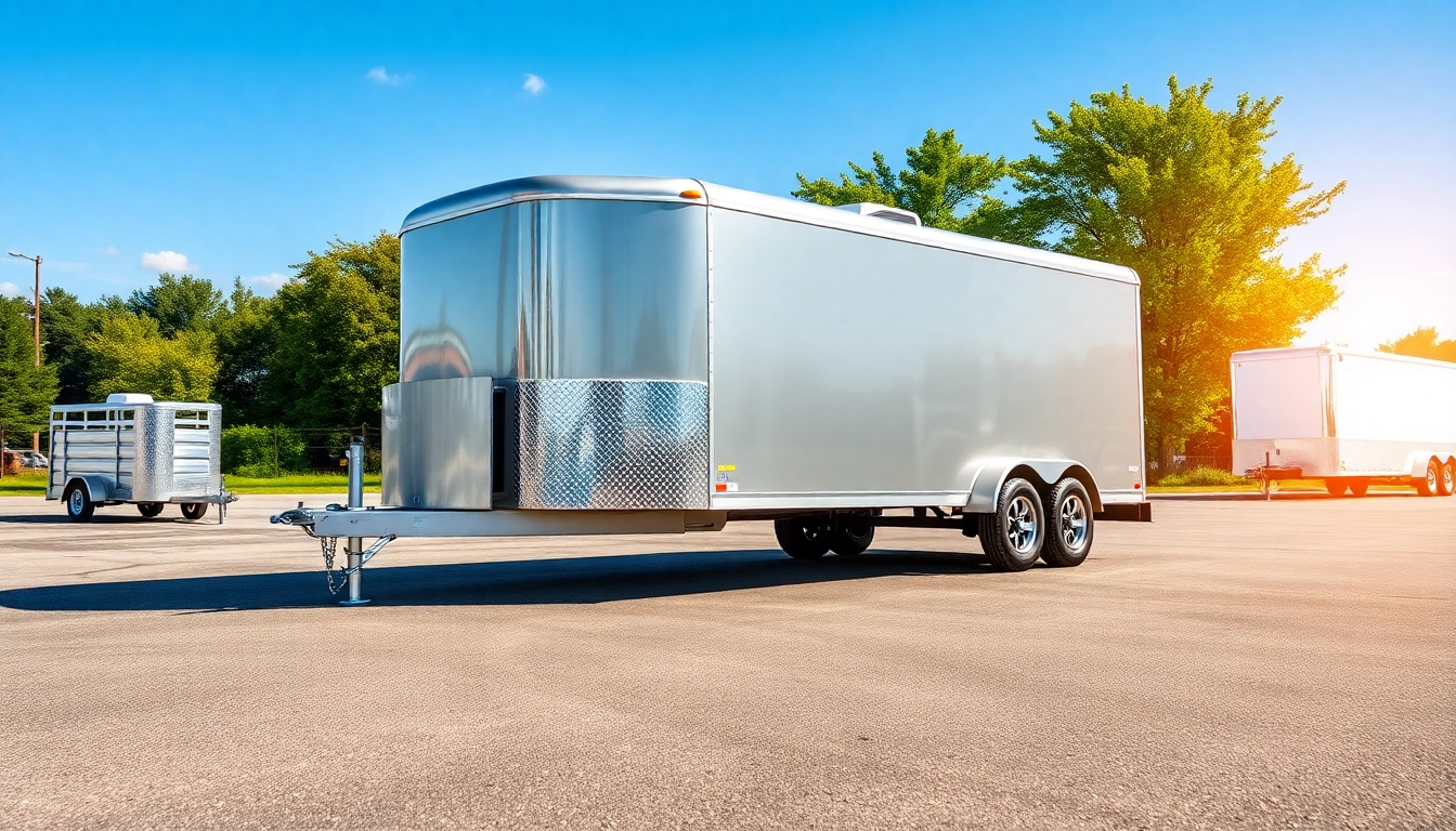 Discover bri-mar trailers for sale near me with stunning exterior in an open space.