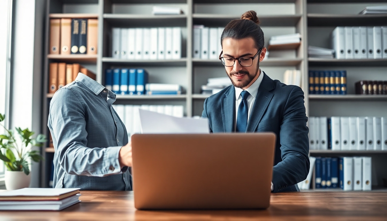 QSM document clearing services team efficiently processing documents in a modern office.
